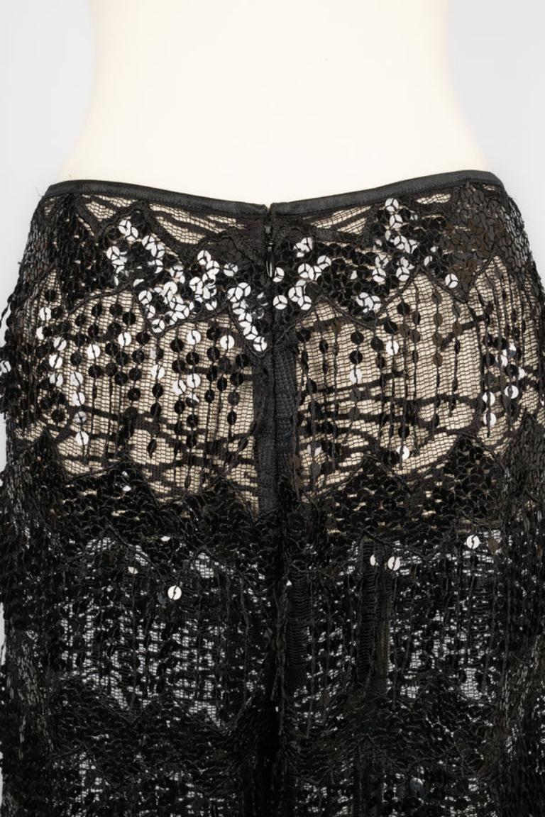 Pucci Black Silk and Cotton Pants For Sale 2