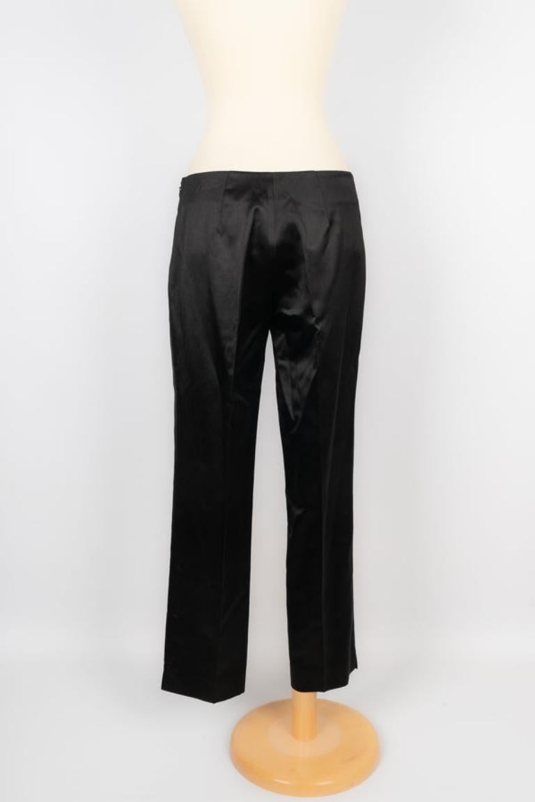 Pucci Black Silk and Cotton Pants For Sale 4