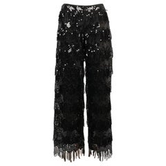 Pantalon en soie et coton noir de Pucci