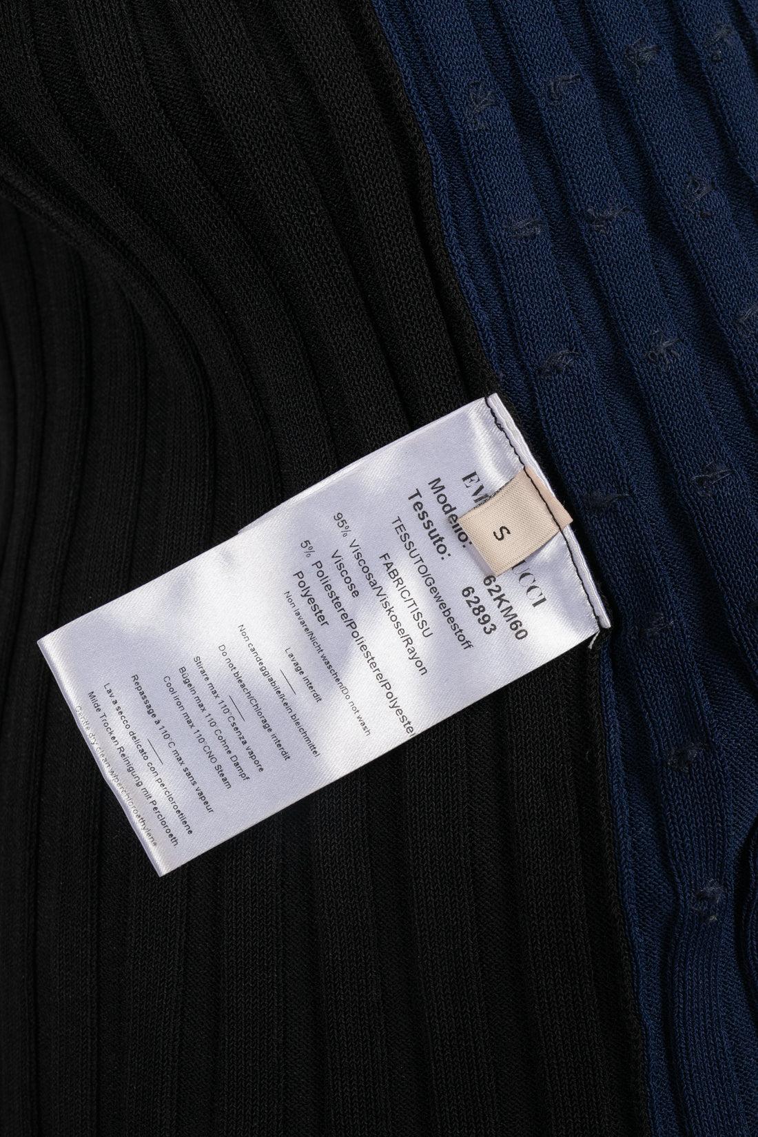 Pucci Blue and Black Mesh Jumper For Sale 3