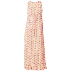 Pucci Cotton Empire Waist Maxi Dress