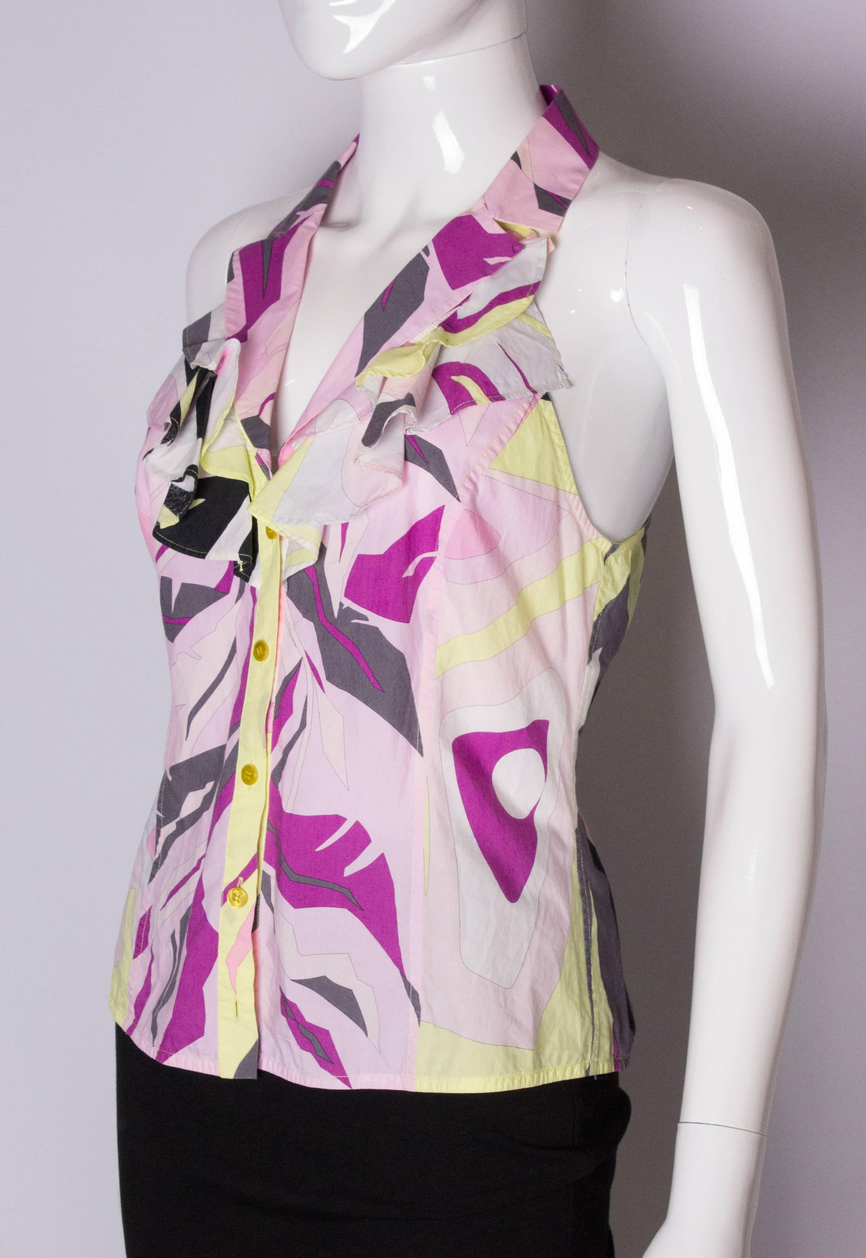Women's Pucci Cotton Top For Sale