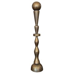 Pucci De Rossi Candelabro modernista de bronce