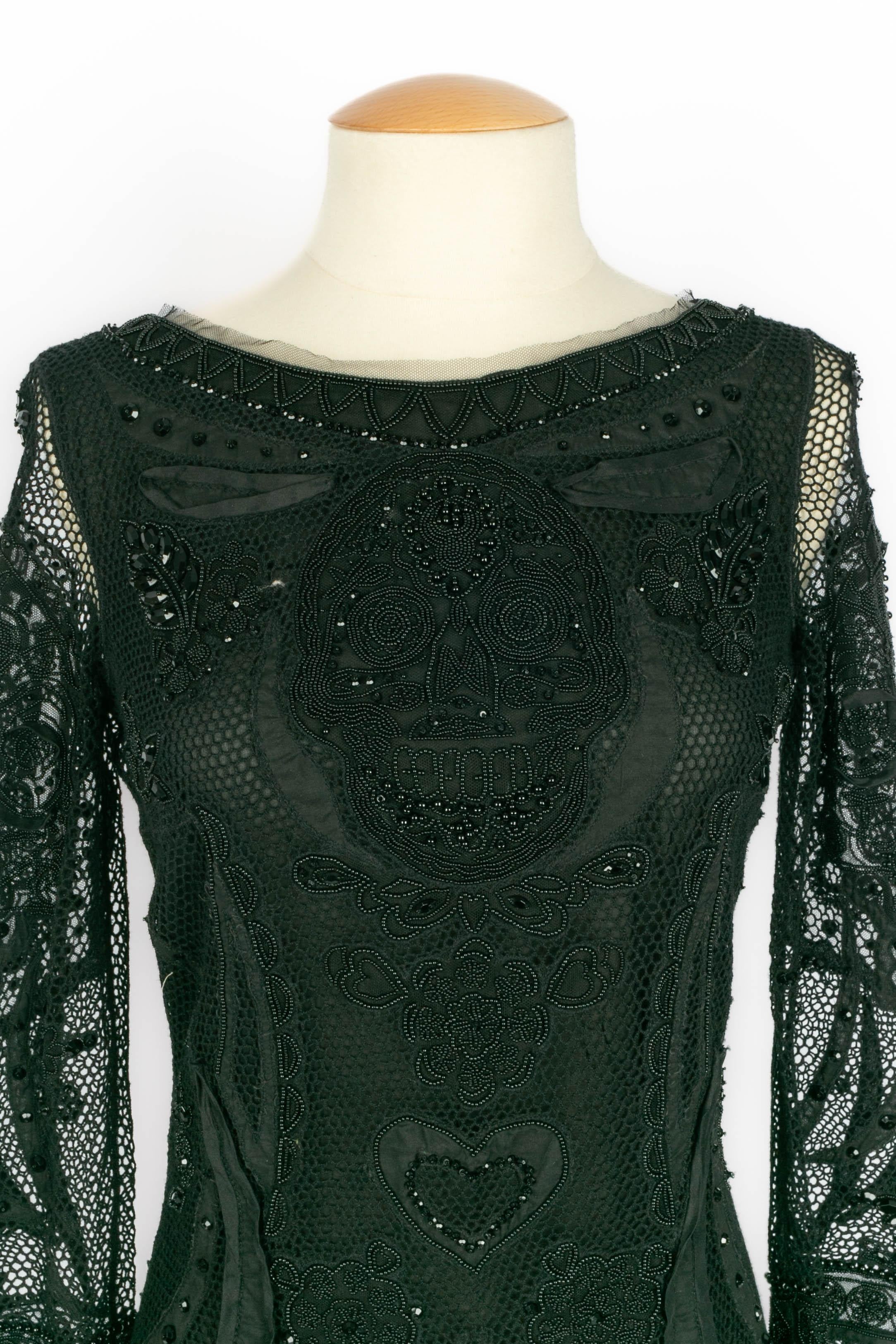 Black Pucci embroidered dress 2012 For Sale