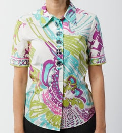 Pucci - Emilio. Printed Short Sleeve Shirt Y2K