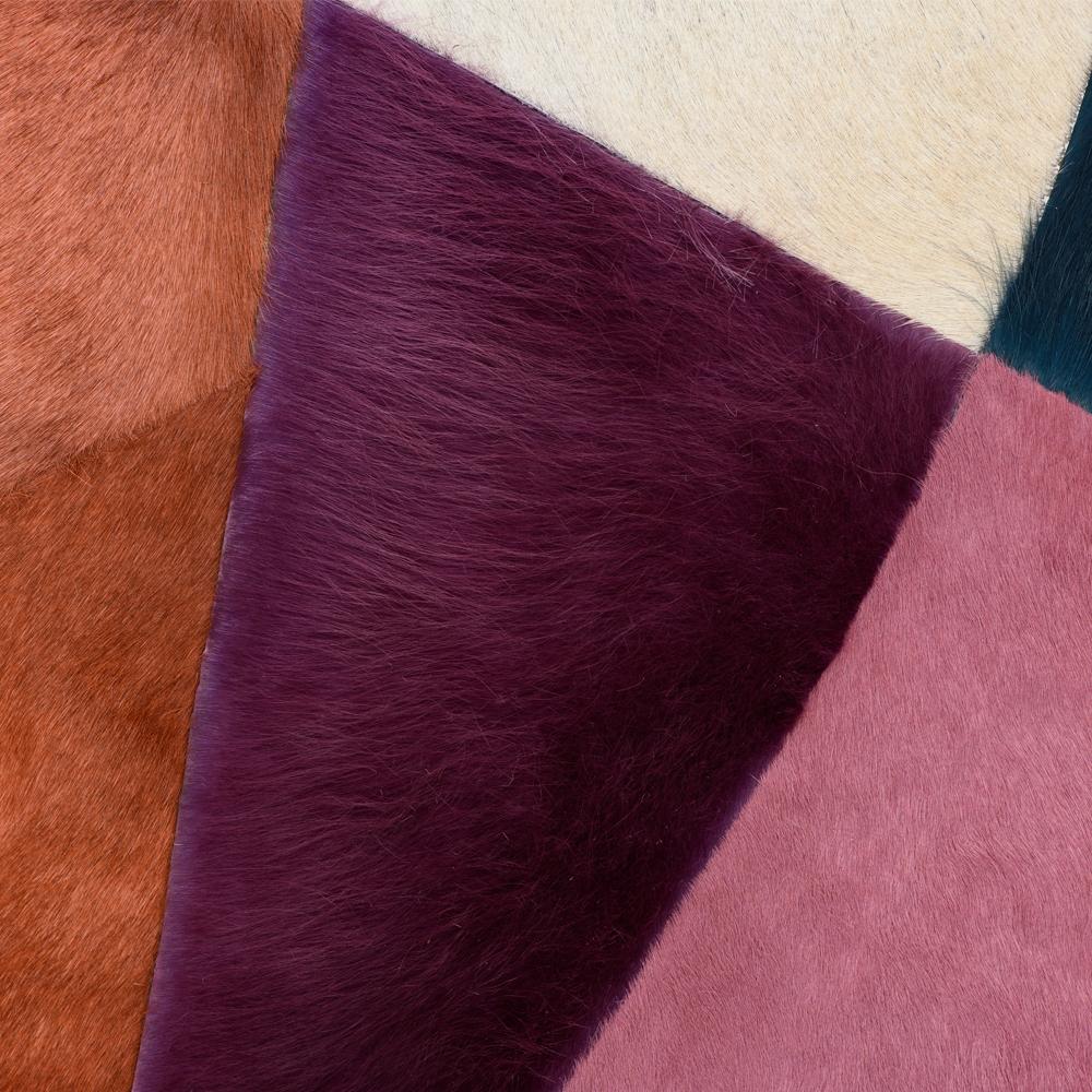 Vacchetta Cerchi colorati personalizzabili viola, rosa, blu Tappeto piccolo in vendita