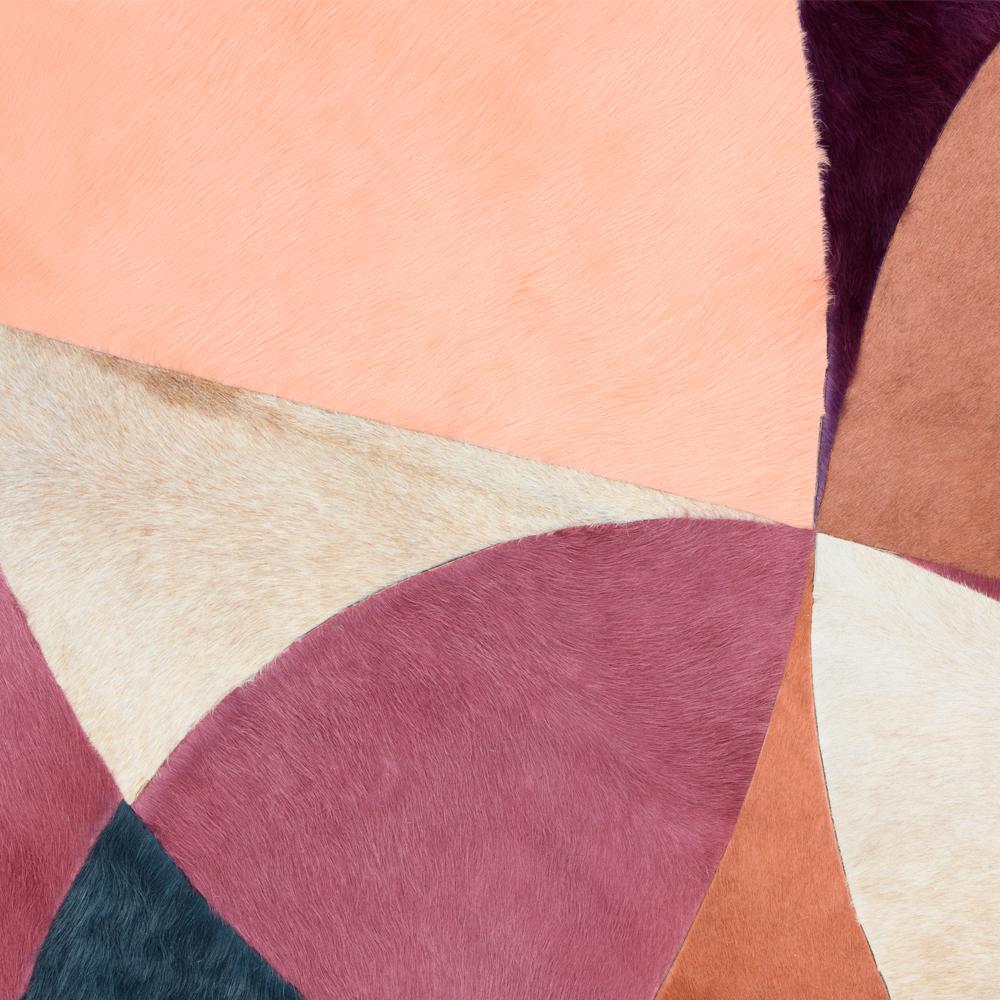 Alfombra Personalizable Círculos de Colores Morados, Rosas y Azules XXLarge Siglo XXI y contemporáneo en venta