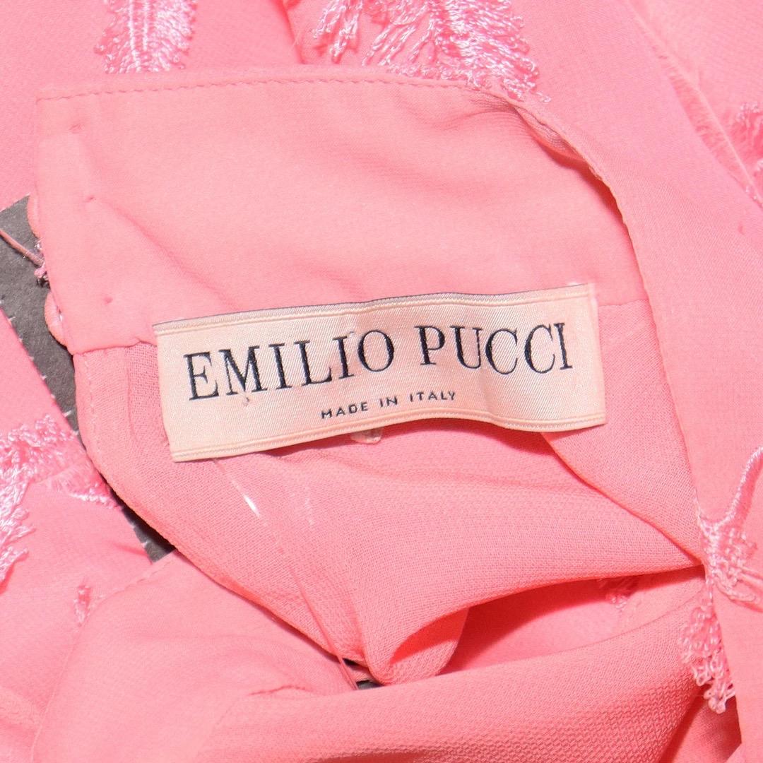 Pink Pucci Feathered Shift Dress Resort 2021