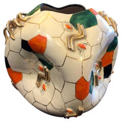 Vaso in ceramica Pucci Iconic Cubic Spider Made in Italy nel 1952
