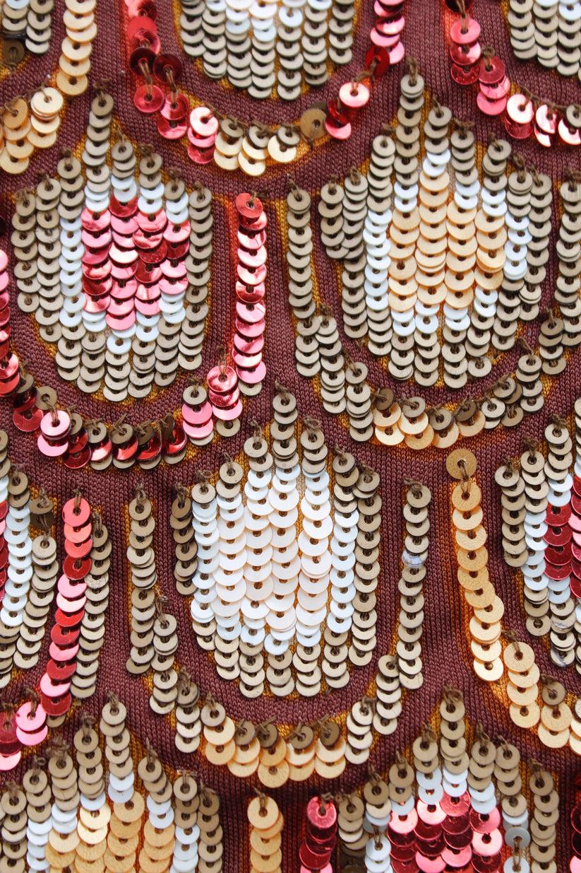 Women's Pucci Jersey Top Embroidered with Sequins