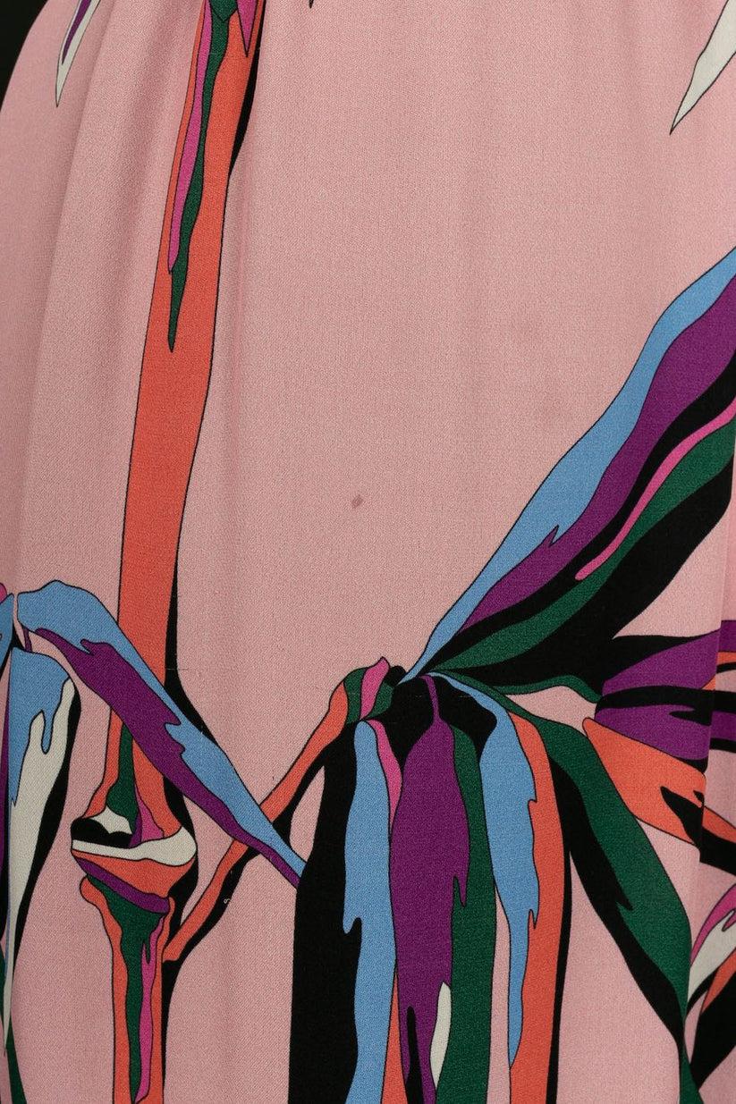 Pucci Long Silk Halter Dress In Good Condition For Sale In SAINT-OUEN-SUR-SEINE, FR