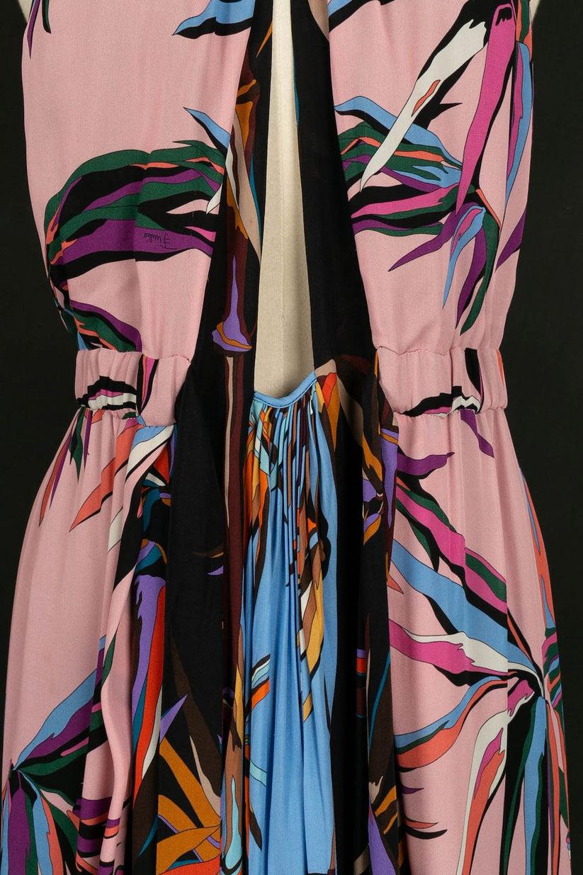 Pucci Long Silk Halter Dress For Sale 1
