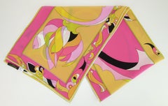 PUCCI Long Silk Mod Psychedelic Scarf