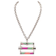 Pucci Collier en Lucite/Soie avec Boîte