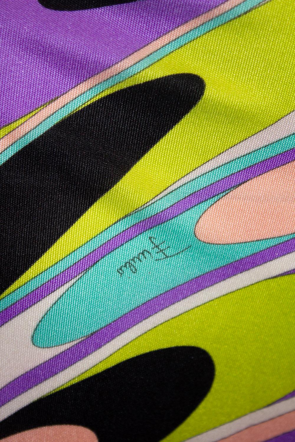 Pucci Multi Colour Silk Jersey dress In Good Condition In London, GB
