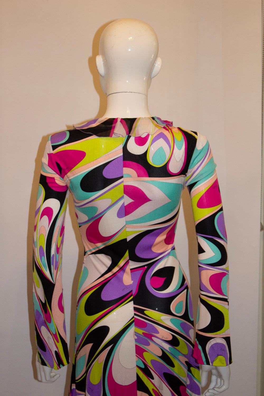 Women's Pucci Multi Colour Silk Jersey dress