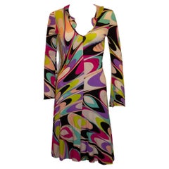 Pucci Multi Colour Silk Jersey dress