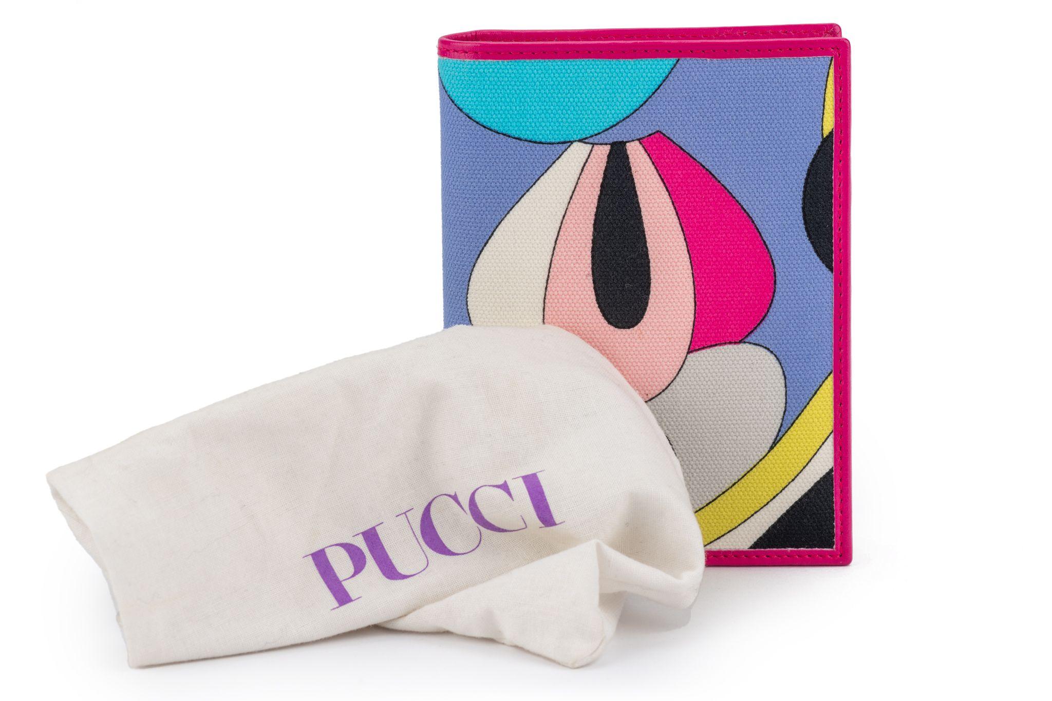 Grigio Portafoglio Pucci New Fuchsia Print in vendita