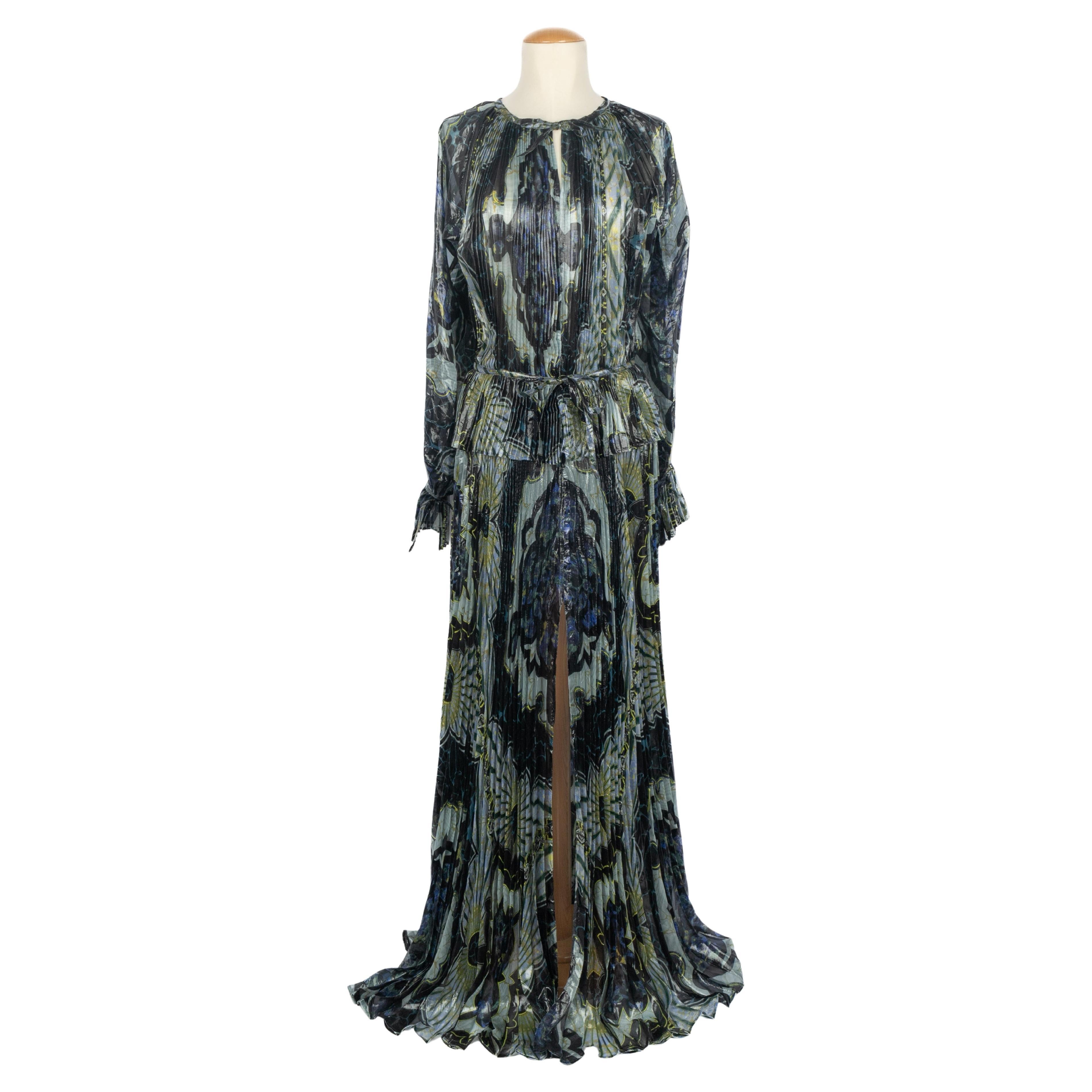 Pucci pleated silk dress For Sale