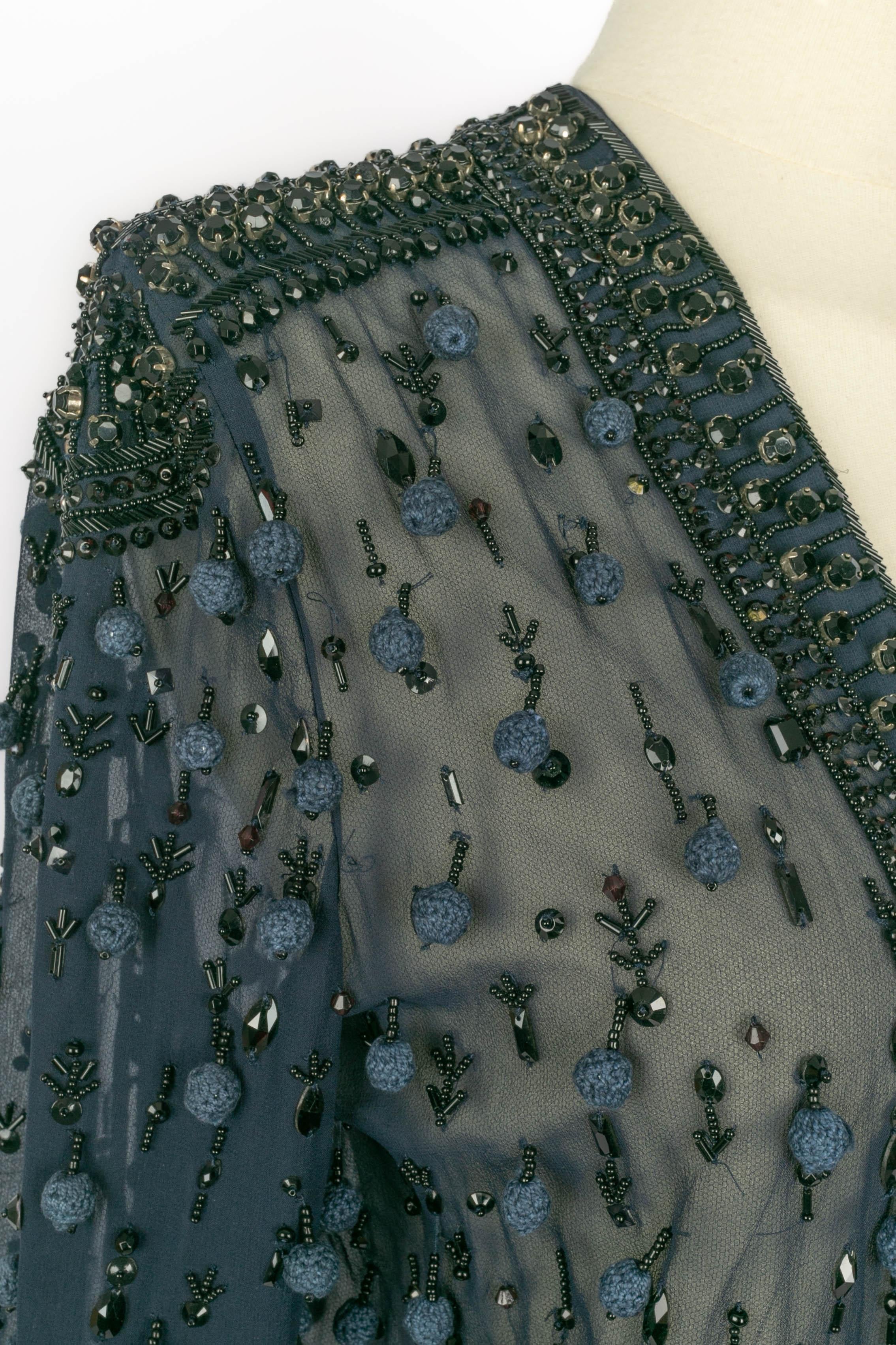 Noir Pucci pompom jacket en vente