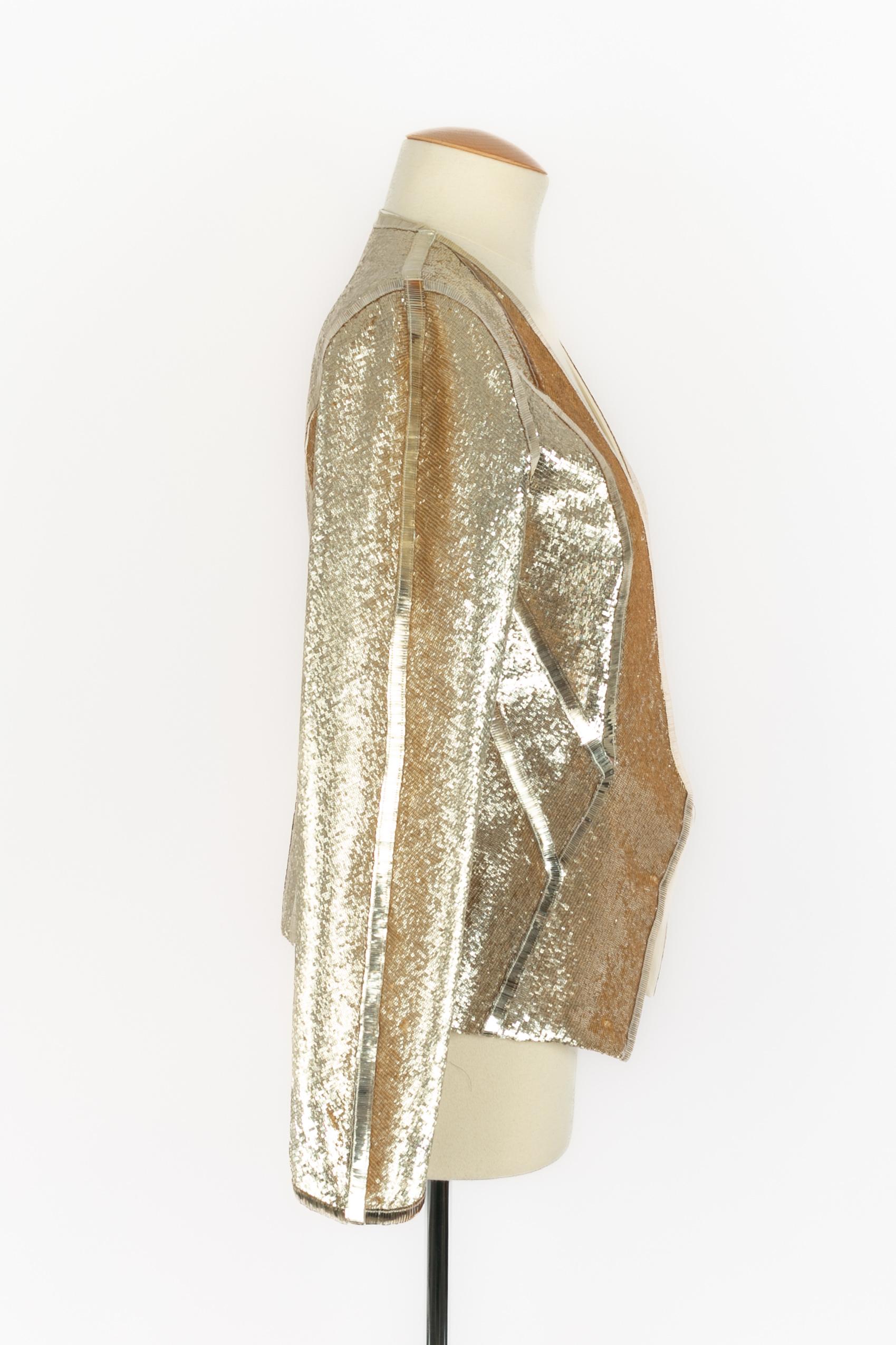 Chaqueta de lentejuelas Pucci Primavera 2010 Beige en venta
