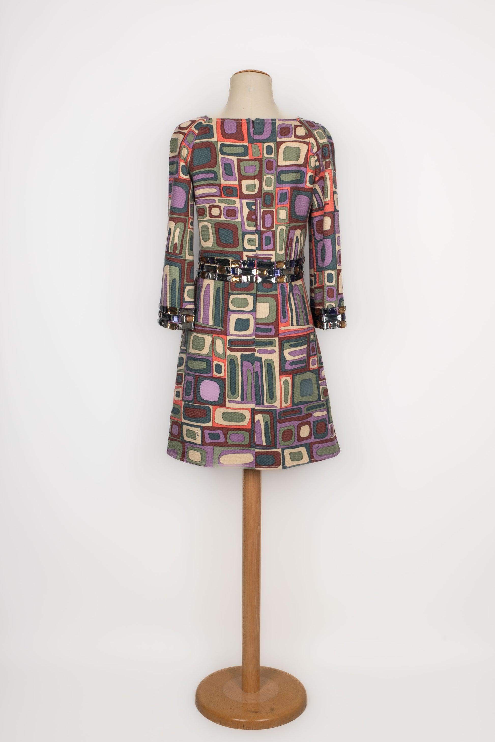 Gray Pucci Short New Wool Dress For Sale