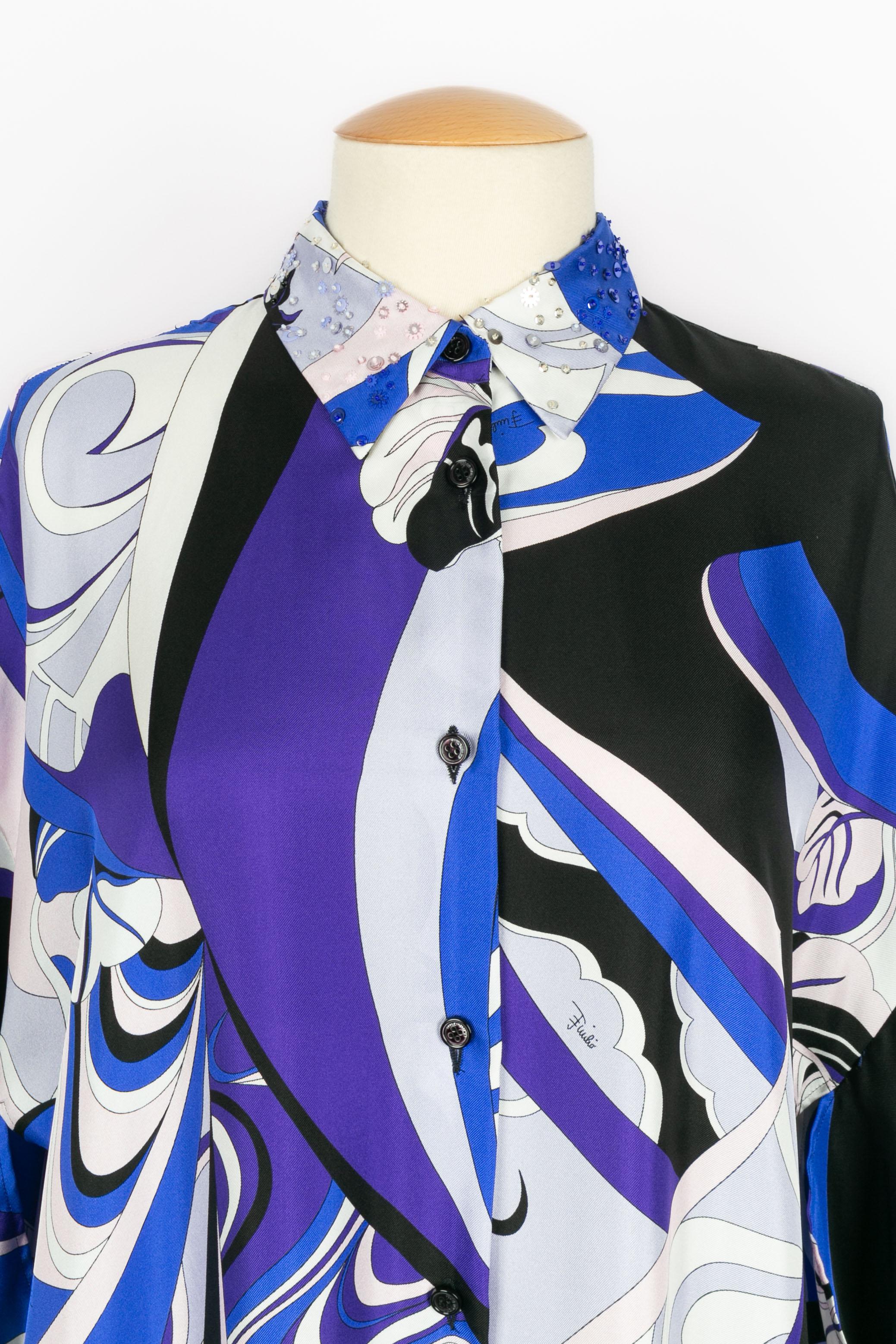 Purple Pucci silk dress For Sale