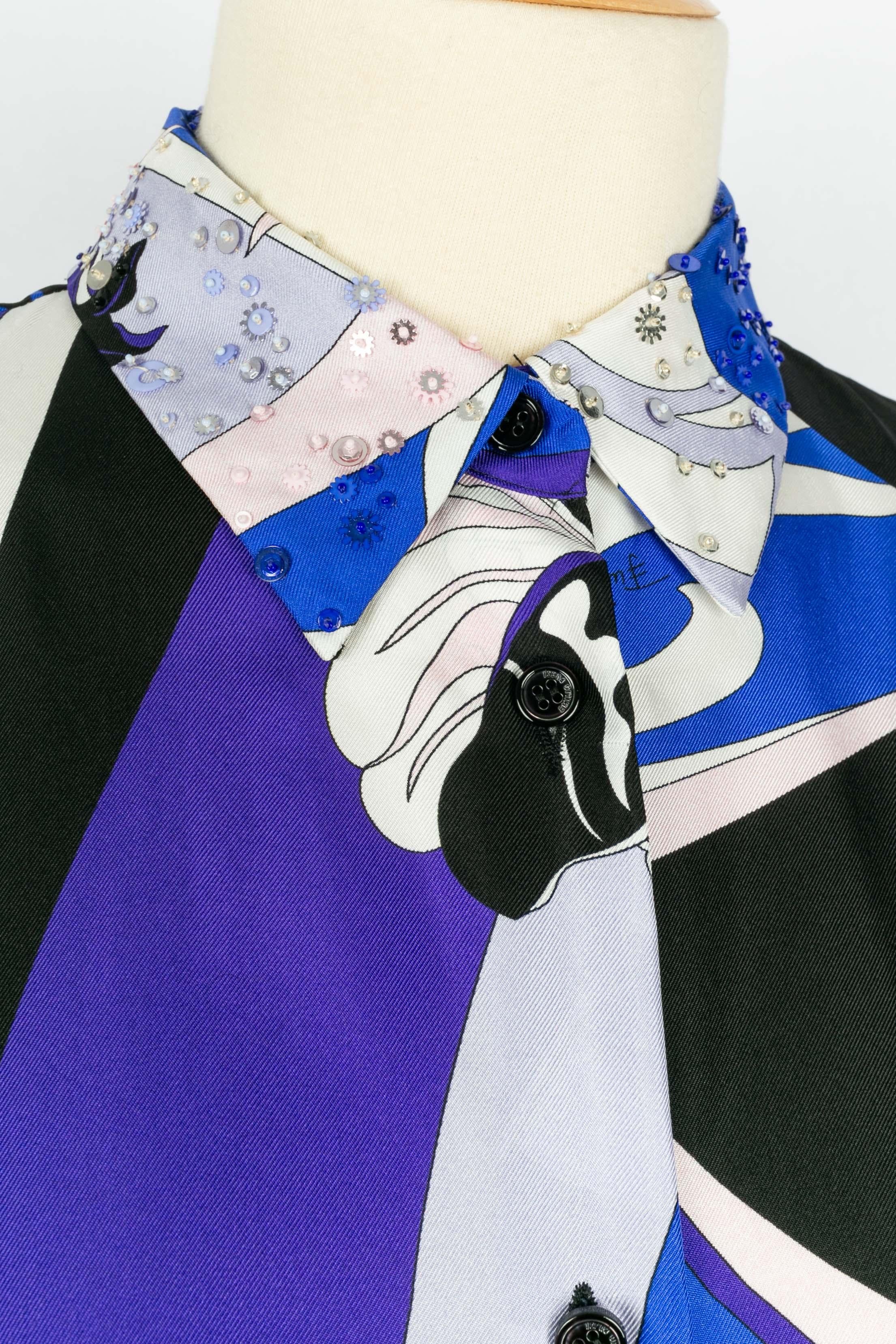 Pucci silk dress In Excellent Condition For Sale In SAINT-OUEN-SUR-SEINE, FR