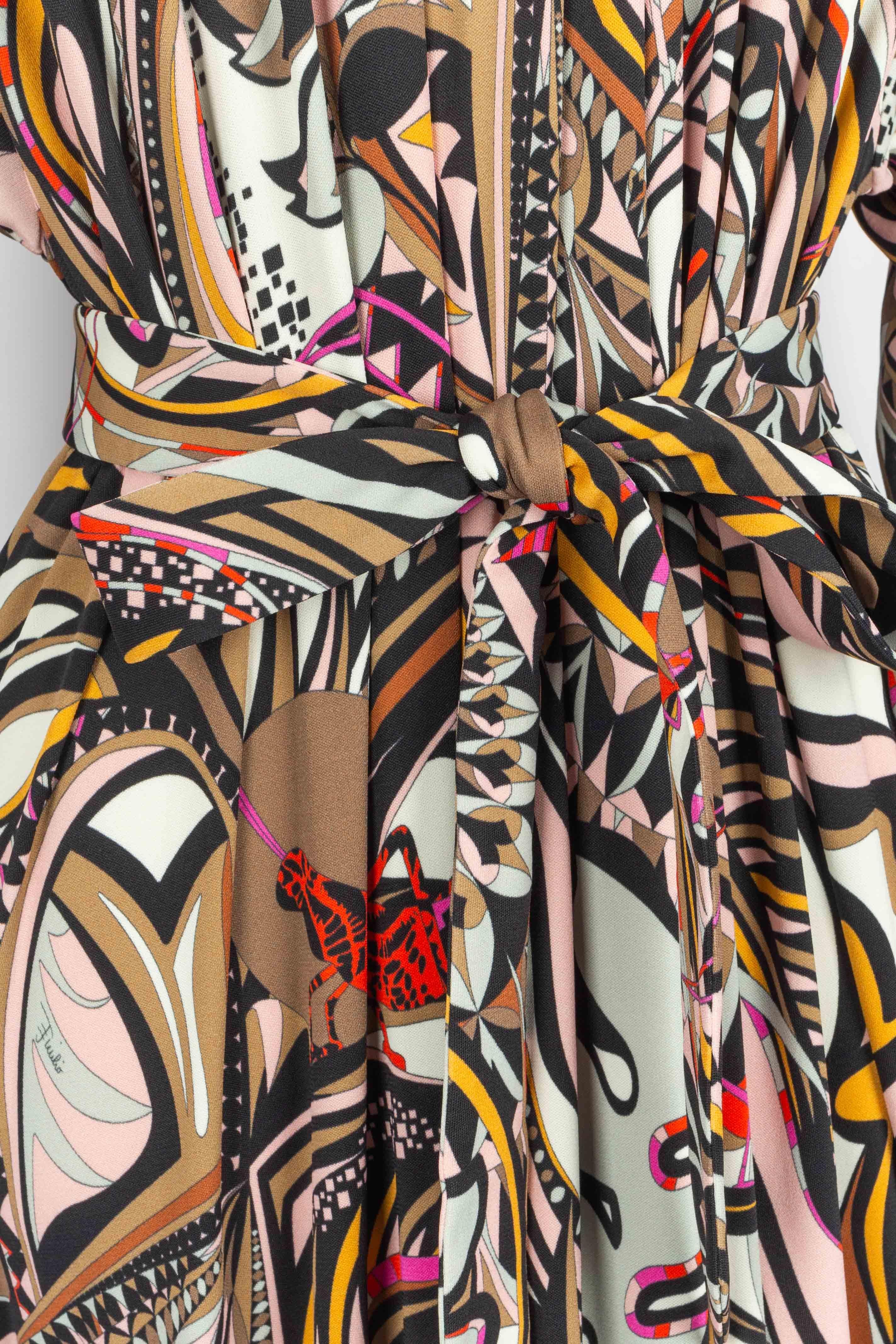 Vestido de seda Pucci en Excelente estado para la venta en SAINT-OUEN-SUR-SEINE, FR