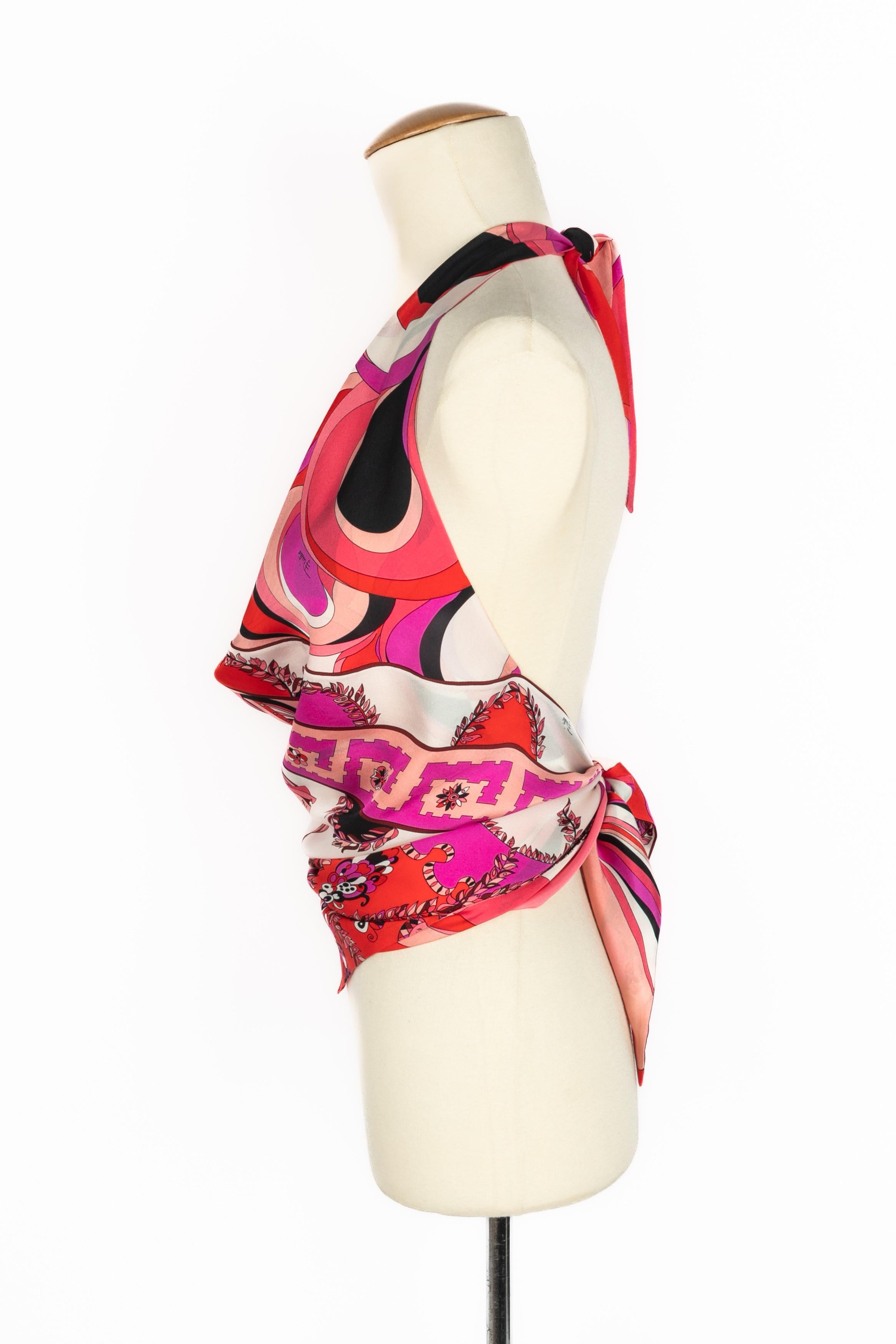 Top en soie Pucci Pour femmes en vente