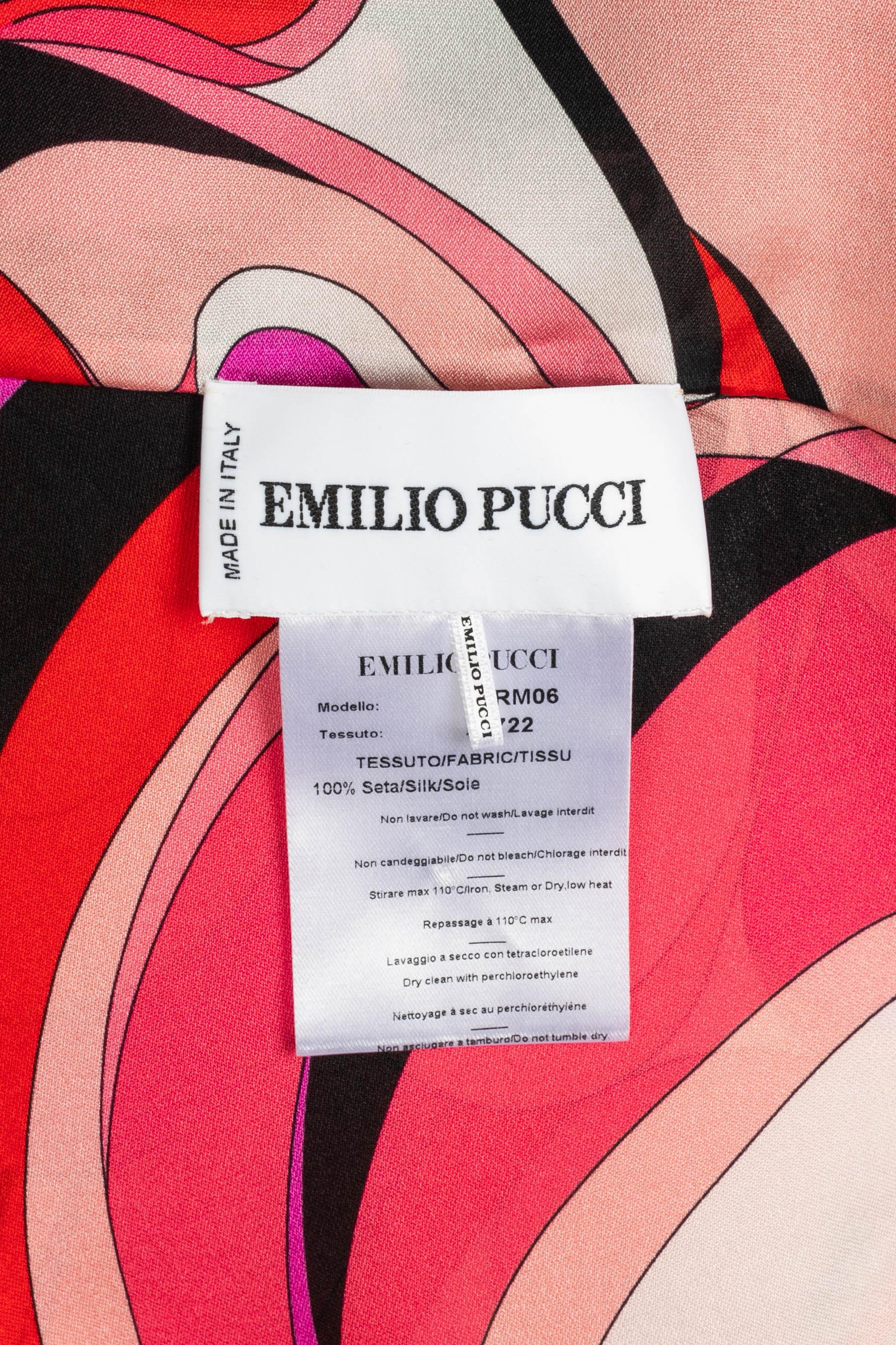 Top en soie Pucci en vente 3