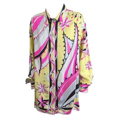 Camicia Pucci con stampa in twill di seta
