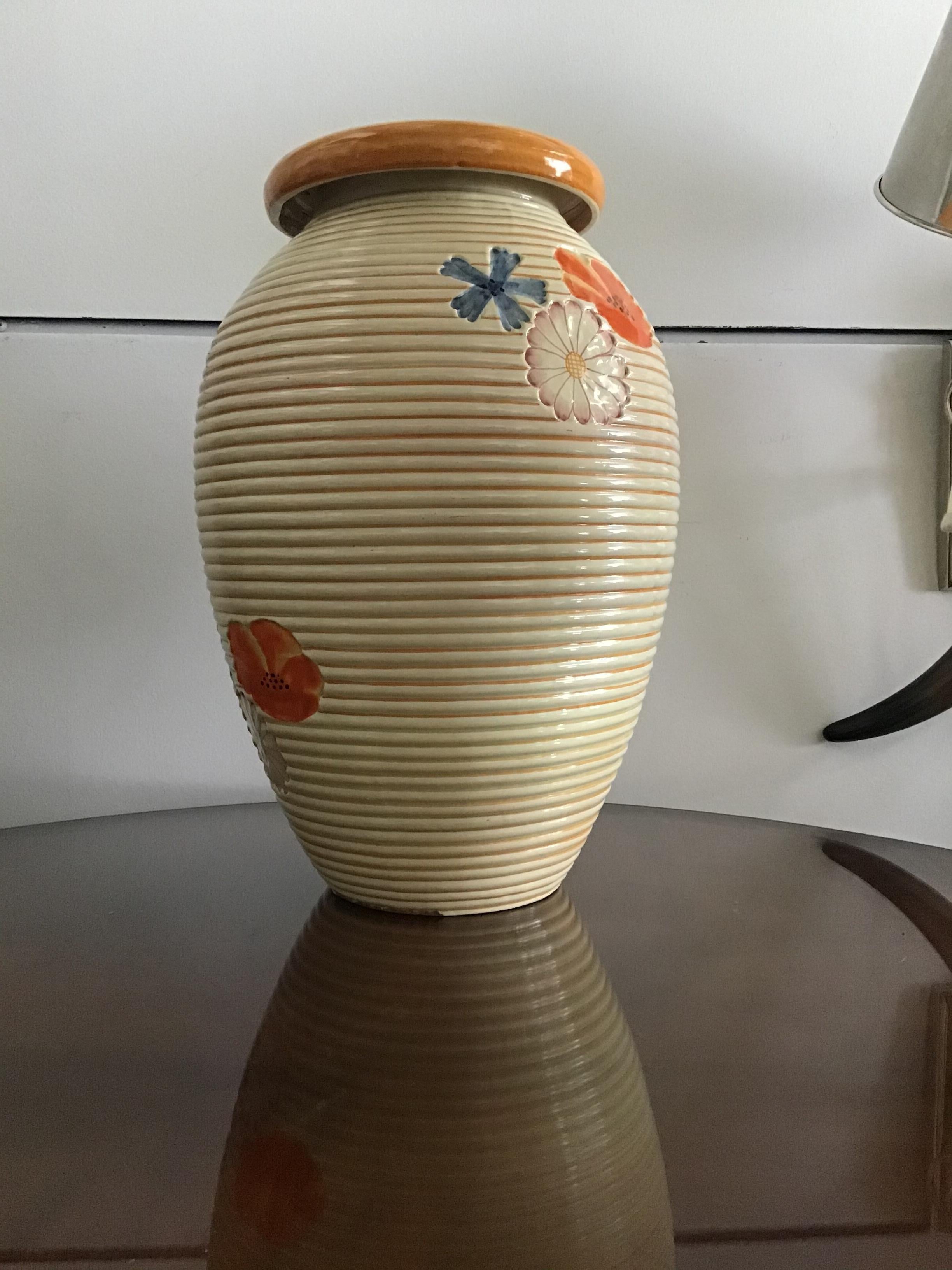 Mid-20th Century Pucci Umbertide Vase /Umbrella Stand Ceramic, 1950, Italy For Sale