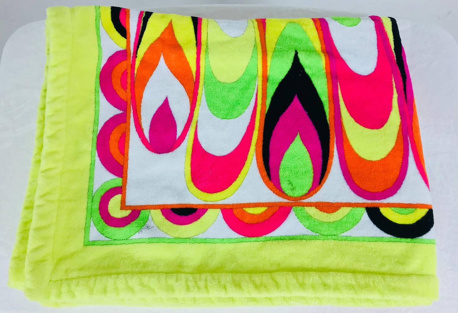 Pucci velvet terry beach tote and matching beach towel 2
