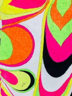 Pucci velvet terry beach tote and matching beach towel