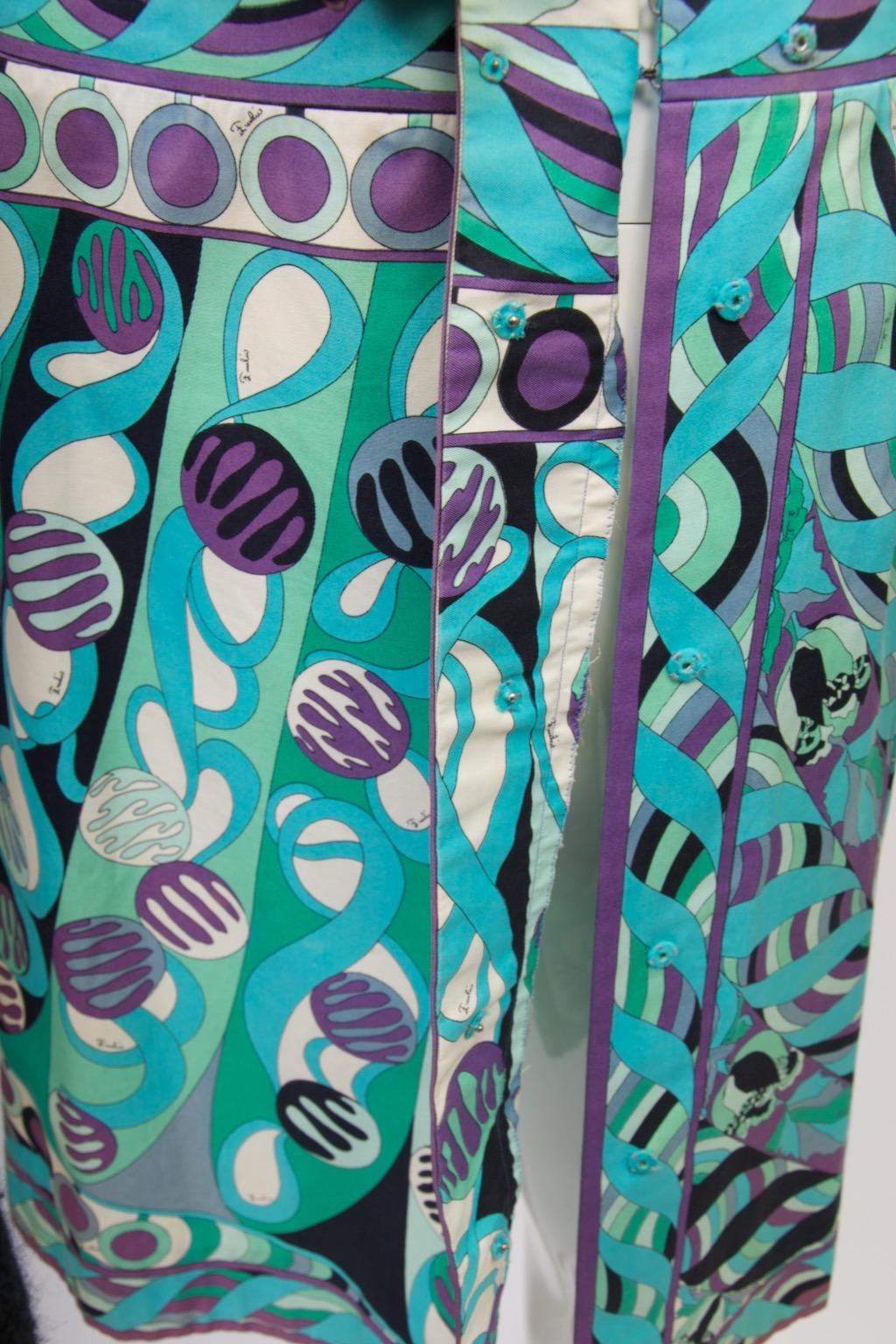 Ensemble di camicia e gonna vintage di Pucci in vendita 6