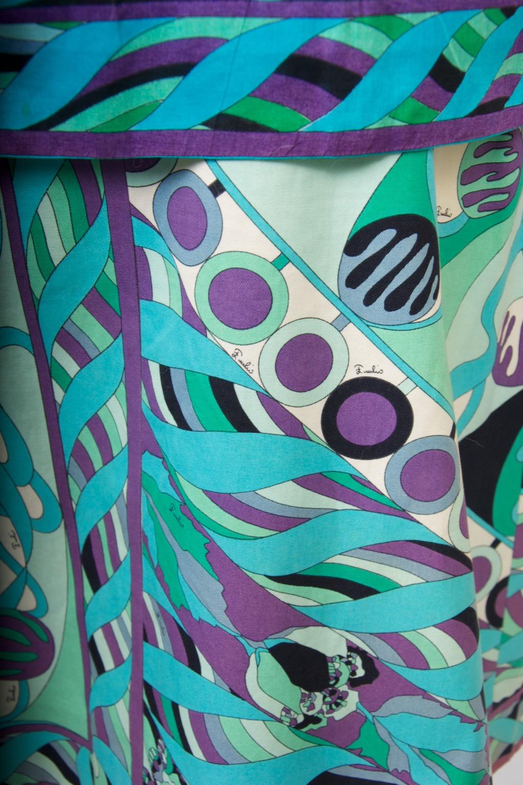 Ensemble di camicia e gonna vintage di Pucci in vendita 2