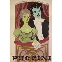 Puccini 1957 Polish A1 Film Poster