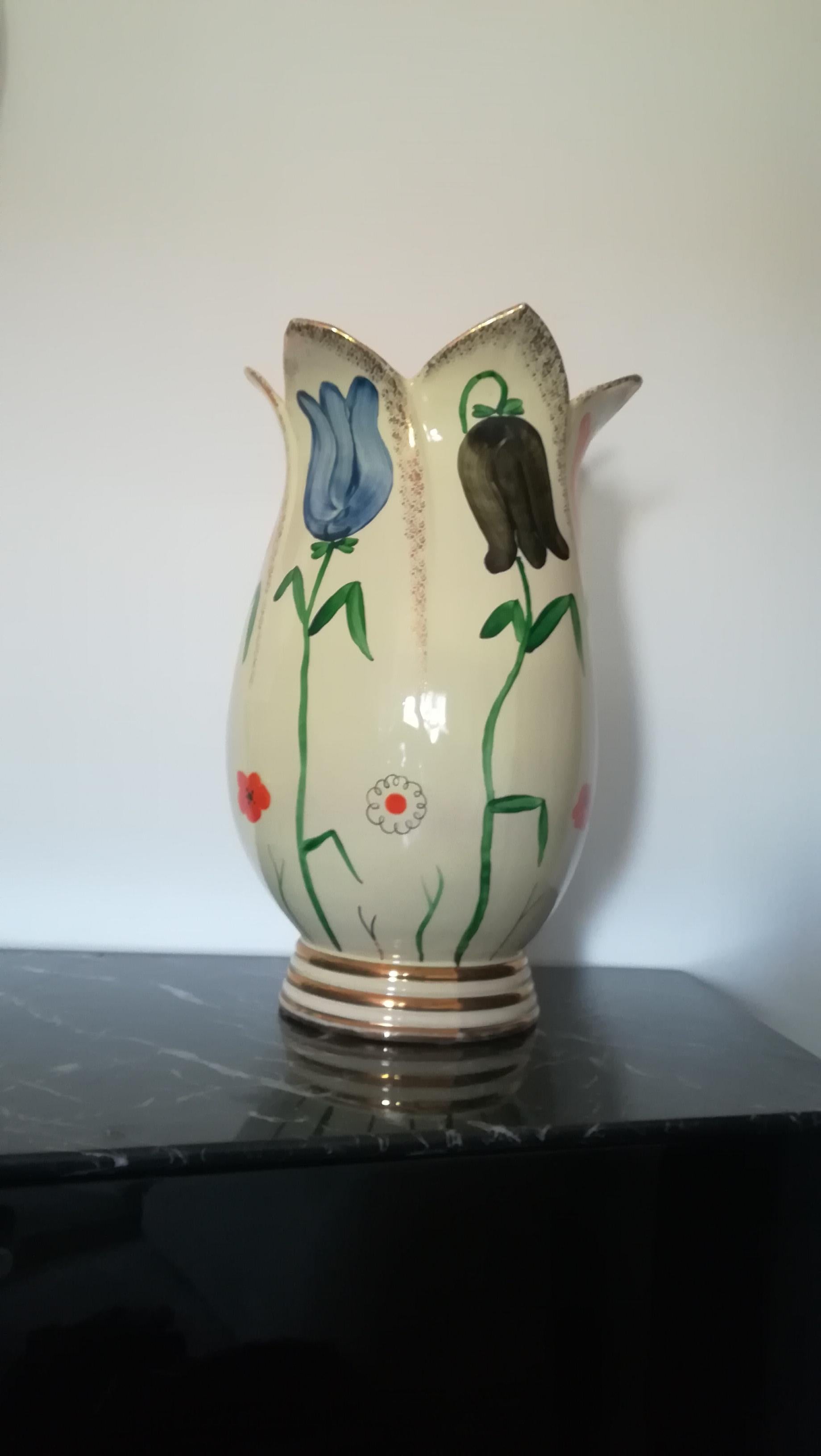 Pucci_umbertide Vase Tulipano Ceramic 1950 Italia  For Sale 3