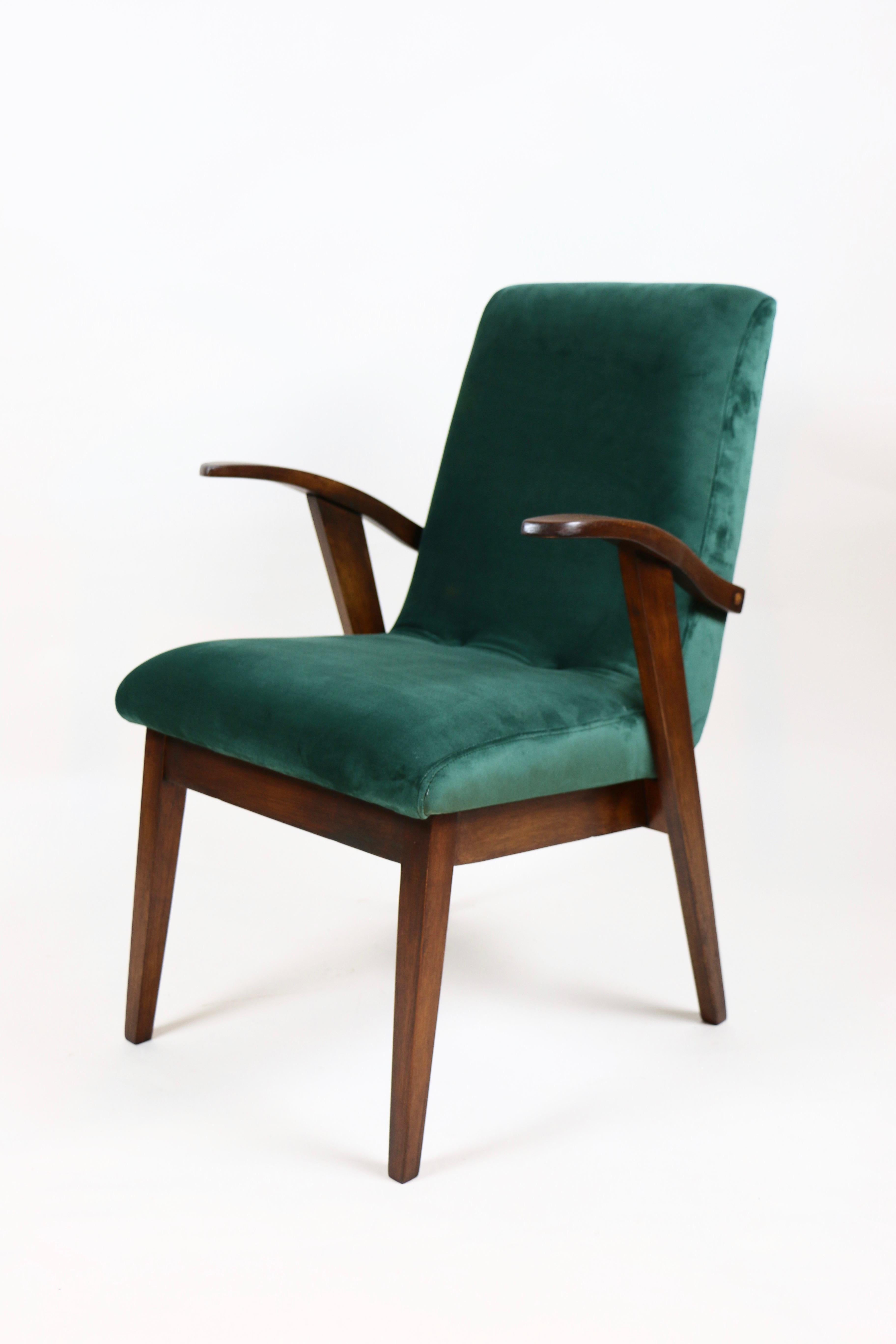 Puchala Armchair in Green Velvet from 1970s For Sale 7