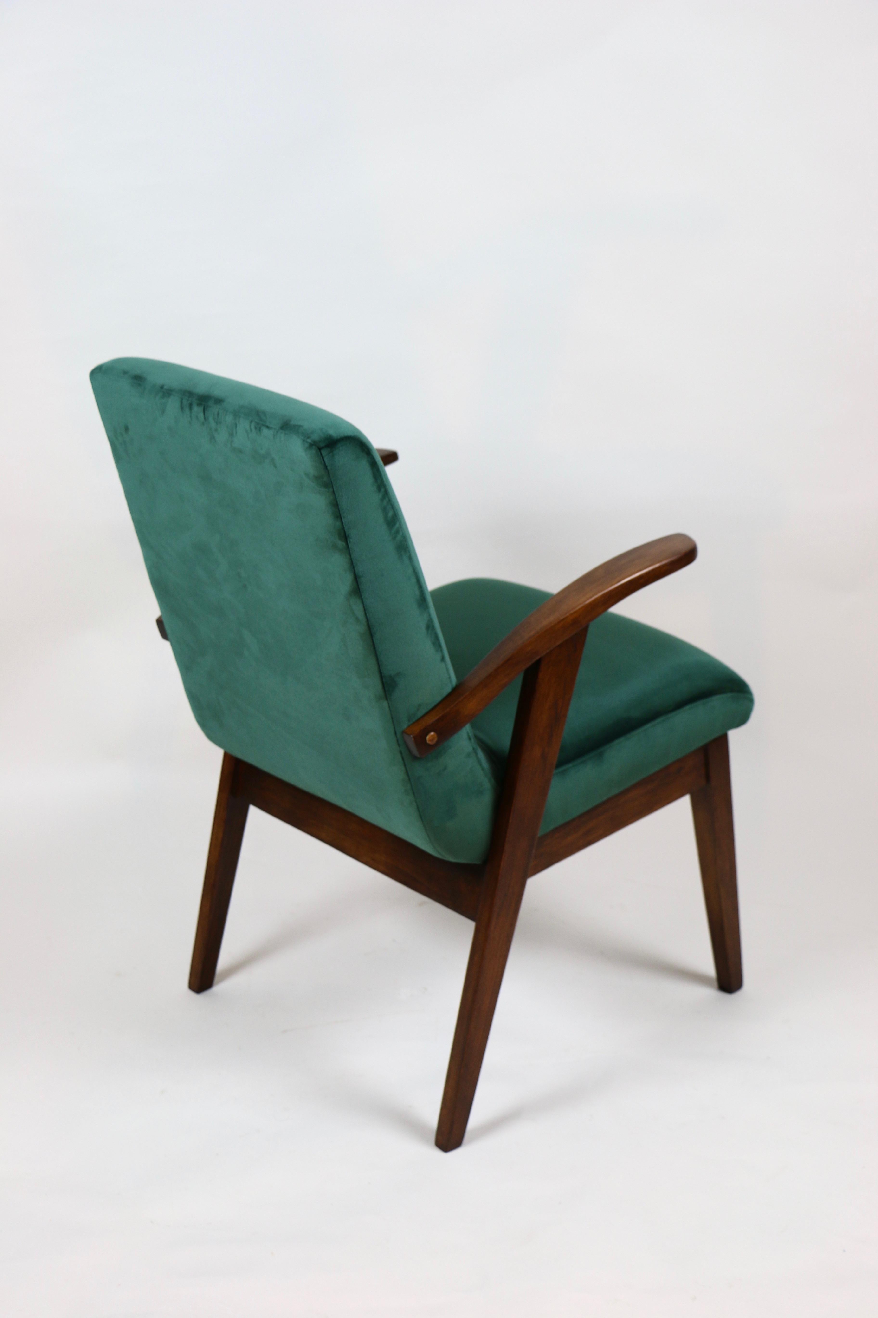 20th Century Puchala Armchair in Green Velvet from 1970s For Sale