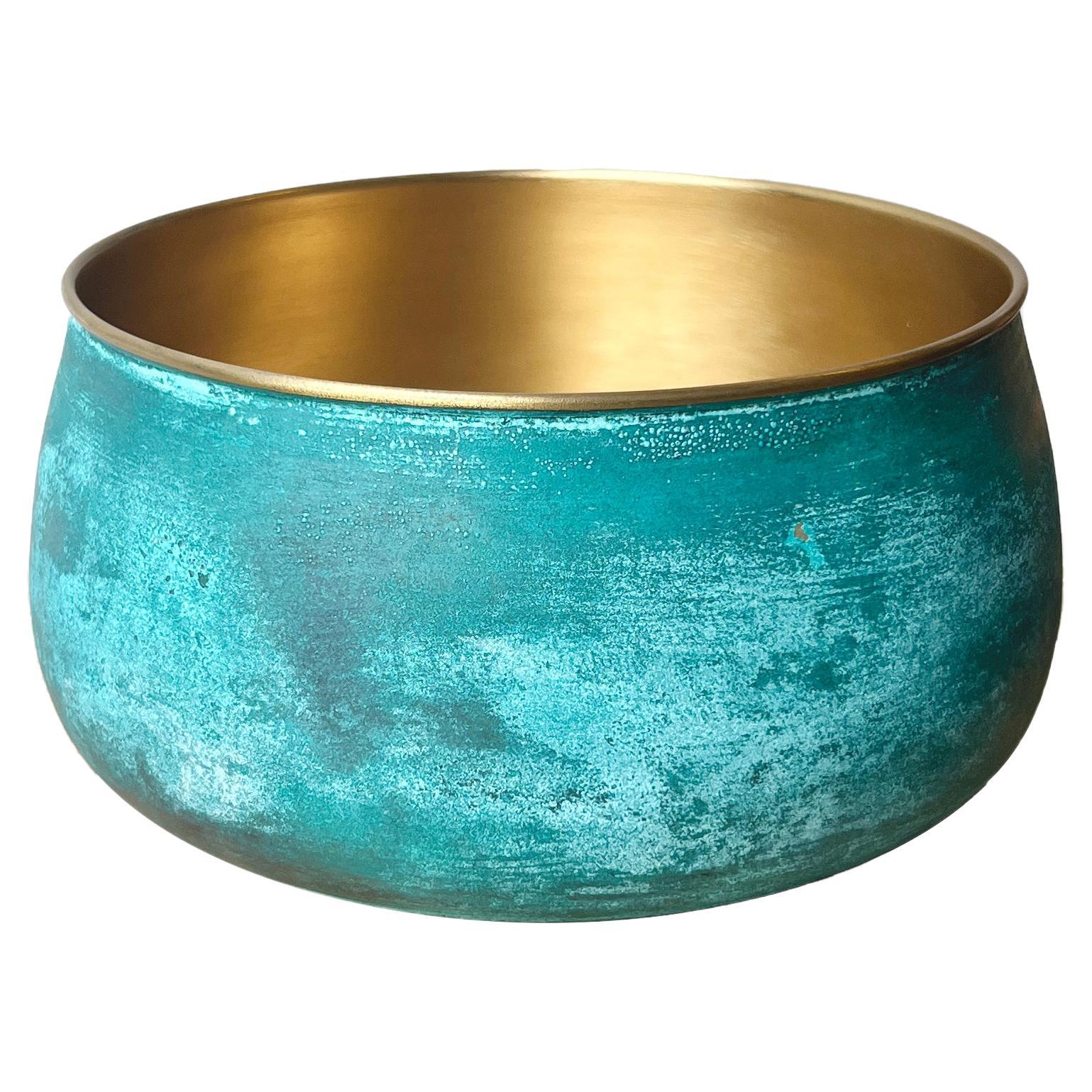 Puco Textured Bronze Bowl Handmade in Chile For Sale at 1stDibs
