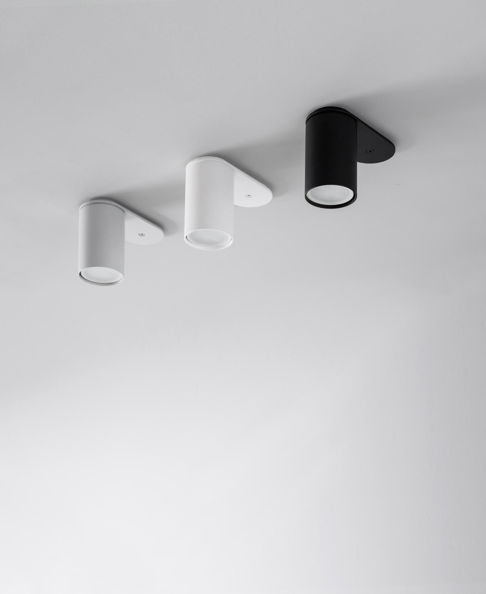 Contemporary Pud White Ceiling Lamp by +kouple For Sale