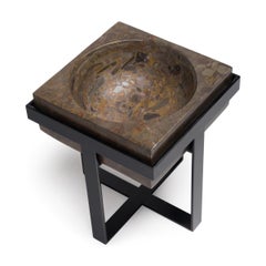 Puddingstone Basin Side Table
