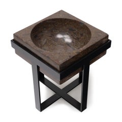 Puddingstone Basin Side Table