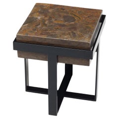 Puddingstone Basin Side Table