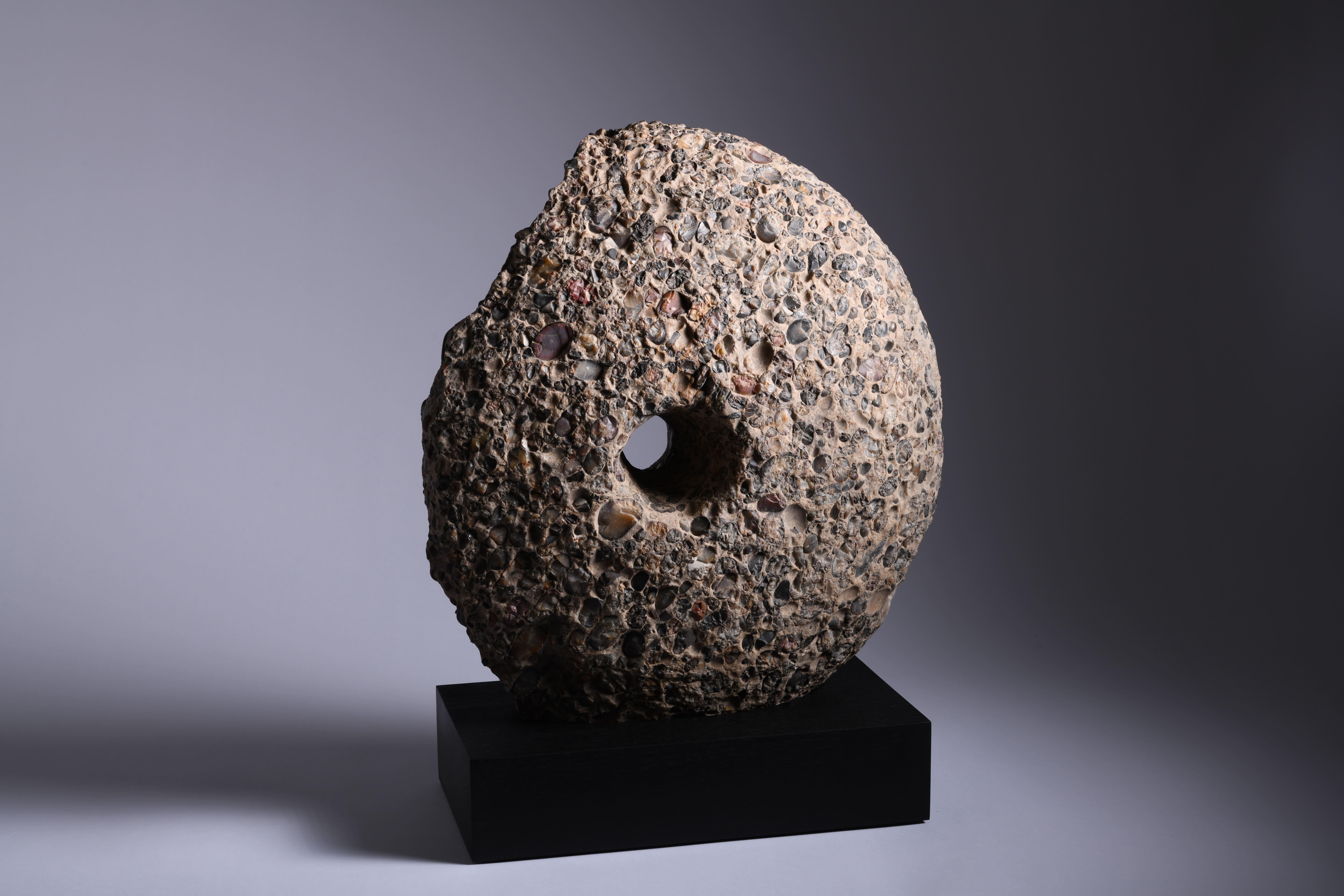 French Puddingstone Mill from Roman France For Sale