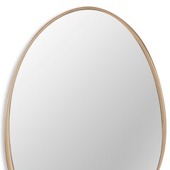 Puddle Gold Mirror in Solid Mahogany Wood