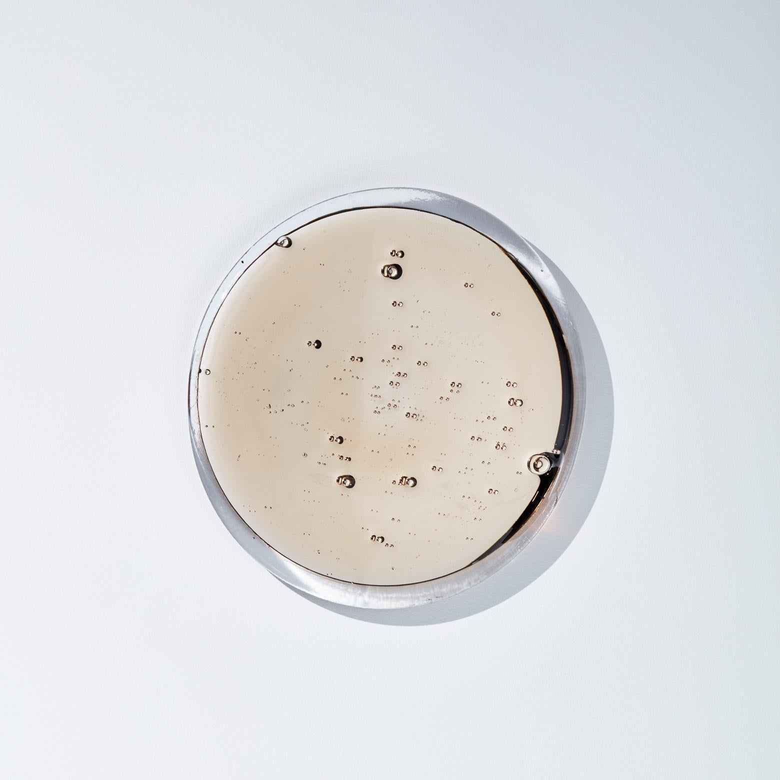 Post-Modern Puddle Stone Droplet Mirror by Tête Studio For Sale