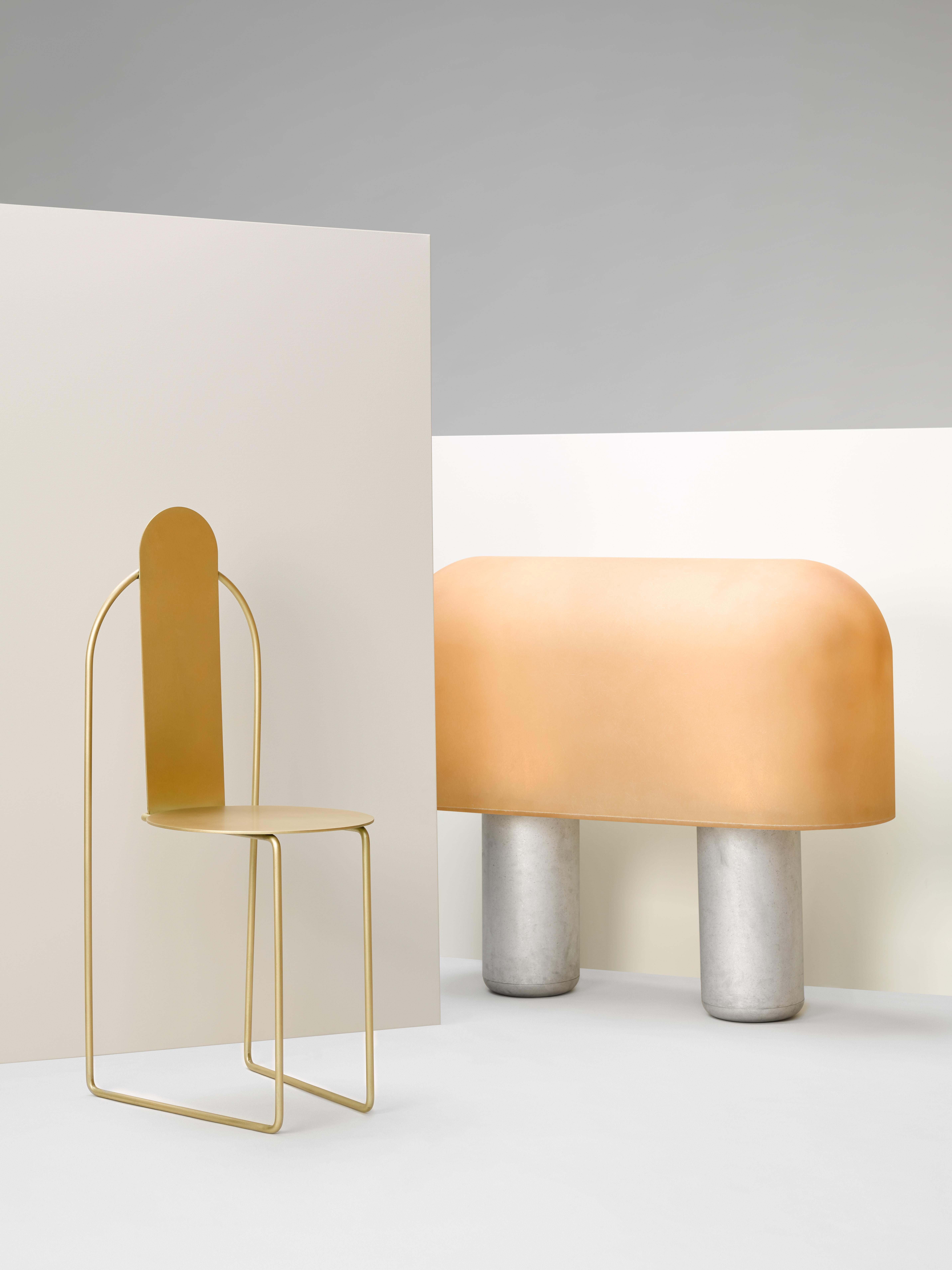 La chaise Pudica est conçue autour du concept de 